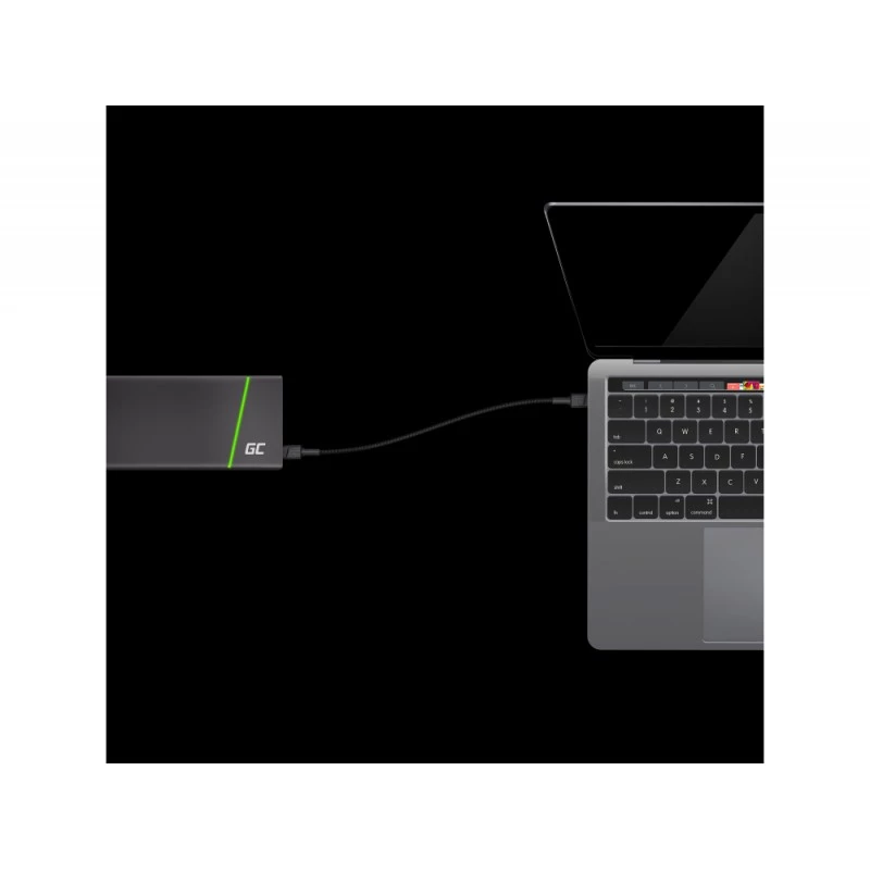 Green Cell KABGC30 USB-kabel USB 2.0 1.2 m USB-C zwart