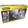 Perslucht-gereedschapset STANLEY 9045718STN, 9-delig, metaalgereedschap, spiraalslang 5 m, max. 20 bar