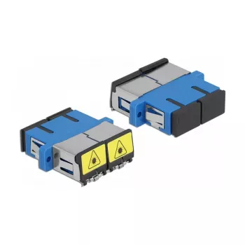 Glasvezelkoppeling DeLOCK 86893 SC duplex bus naar SC duplex bus blauw