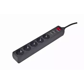 EnerGenie SPG5-C-15 overspanningsbeveiliging zwart 5 AC-stopcontacten 250 V 4,5 m