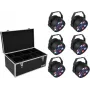 LED PAR lichtset EUROLITE 20000626, 6×36W RGB, podium-washlights