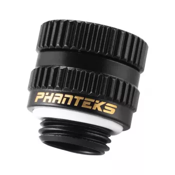 Adapter voor vloeistofkoelingssystemen PHANTEKS PH-RA_BK_MF – satijnzwart, compatibel met Phanteks Glacier-componenten