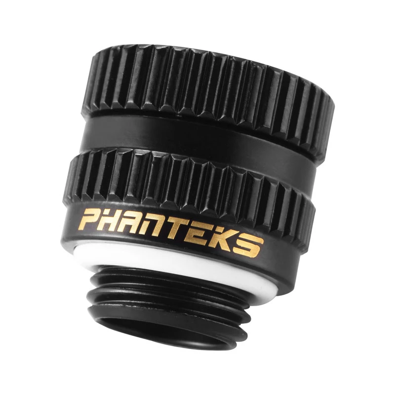 Adapter voor vloeistofkoelingssystemen PHANTEKS PH-RA_BK_MF – satijnzwart, compatibel met Phanteks Glacier-componenten