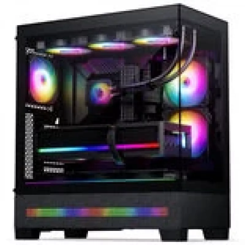 PHANTEKS XT View Matrix pc-behuizing, midi-tower, E-ATX, gehard glas, Matrix LED - zwart (PH-XT523VM1_DBK01)