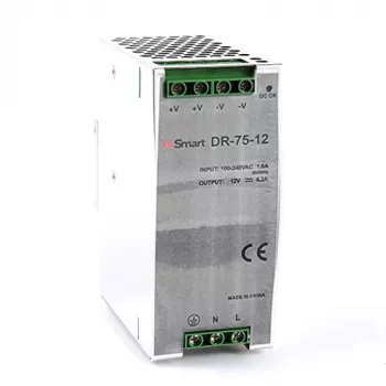 Voeding 12V, 6,3A, 75W, DIN-rail