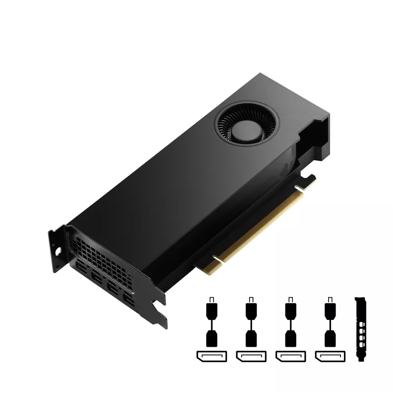 PNY NVIDIA RTX 4000 SFF Ada Generation 20GB GDDR6 low-profile, Power Limited OEM (VCNRTX4000ADALP-PL)