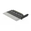 DeLOCK PCI Express x16-kaart naar 5 x interne M.2 Key B / SATA