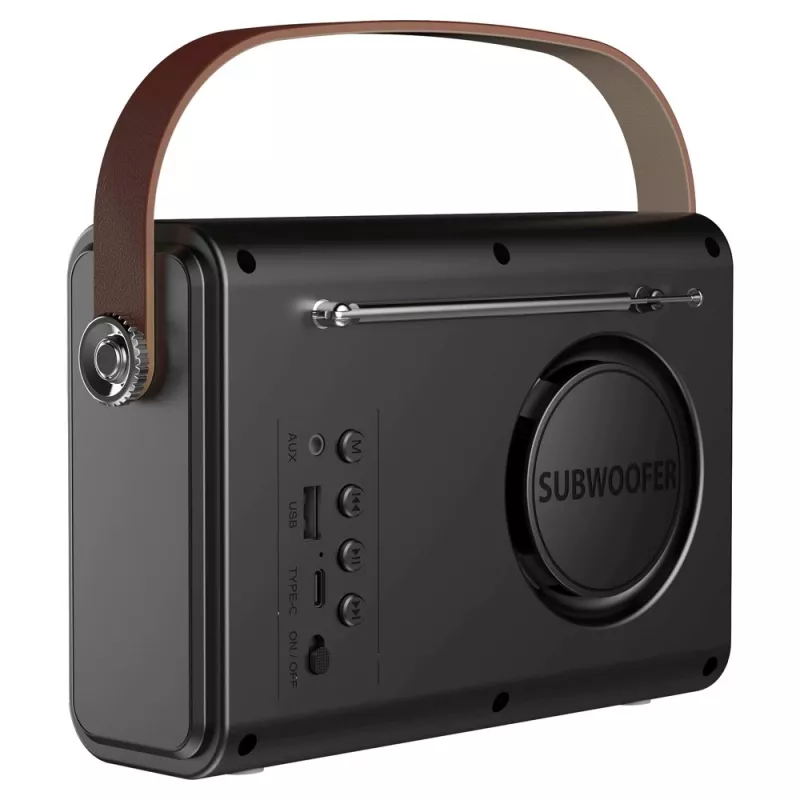 Draagbare radio Savio RS-01 analoog zwart