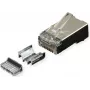 ROLINE RJ45-stekker Cat.6A afgeschermd+inzetstuk 10 stuks (21.17.3099)