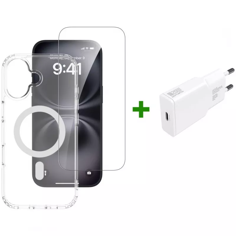 4smarts 3in1 Premium Starter Set voor Apple iPhone 17, MagSafe-compatibel