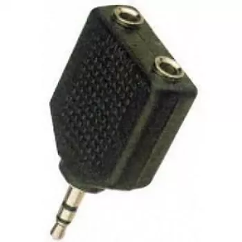 Microconnect AUDALS kabeladapter 3,5 mm 2x3,5 mm zwart