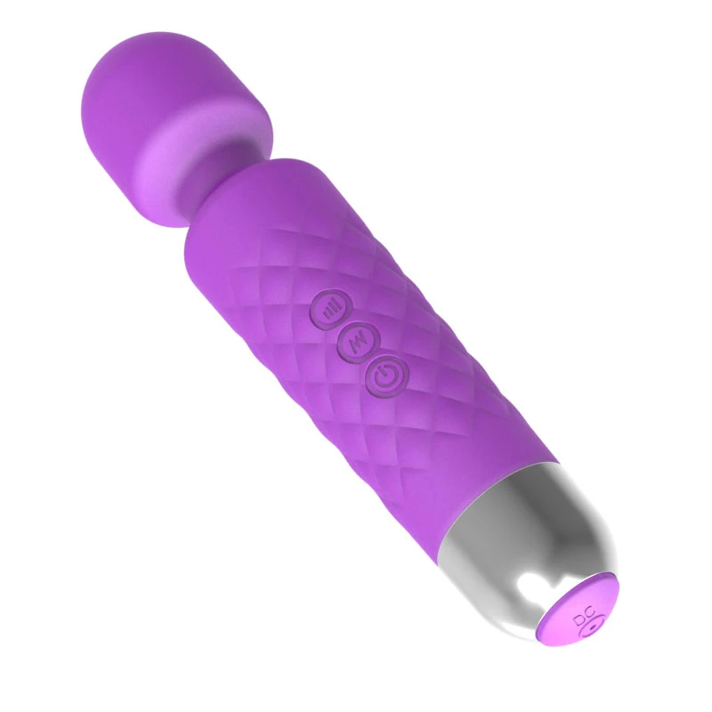 Clitoris-massageapparaat Erolab Wand-M paars oplaadbaar waterdicht