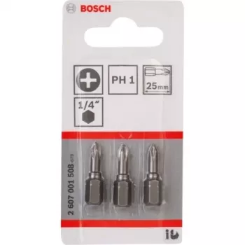 Bosch 2 607 001 508 schroevendraaierbit 3 stuks
