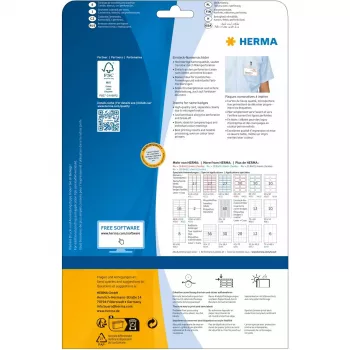 Inlegvellen voor naamkaartjes HERMA A4 75x40 mm 300 stuks