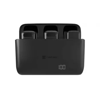 NATEC Hopper Black lavalier-/clipmicrofoon