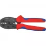 Krimptang Knipex PreciForce model 975236 SB — geïsoleerde grepen in zwart, blauw en rood