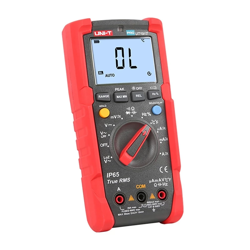Digitale multimeter Unit UT191T True RMS, tot 1000 V en 10 A