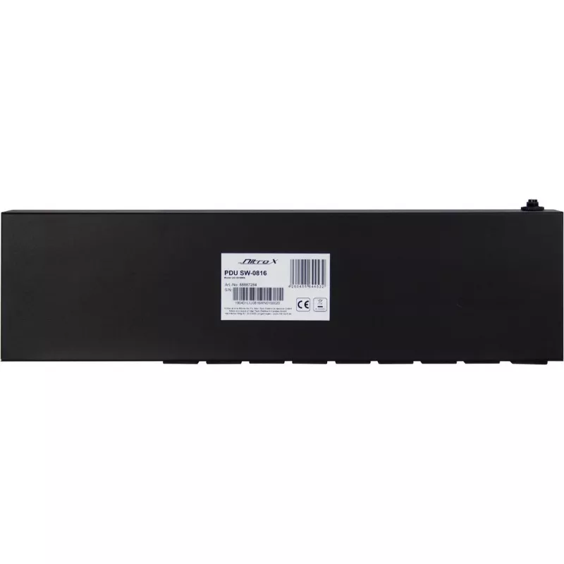 Inter-Tech SW-0816 Power Distribution Unit (PDU) 8 AC-stopcontacten zwart