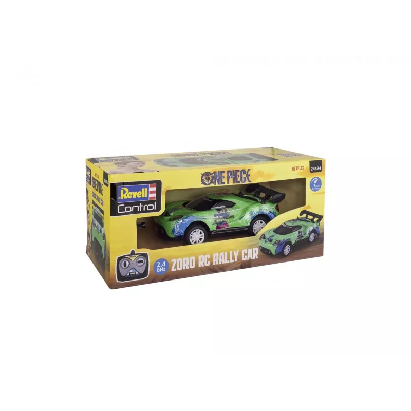 RC-rallyauto REVELL One Piece Zoro – op afstand bestuurd model, thematisch verzamelaarsdesign