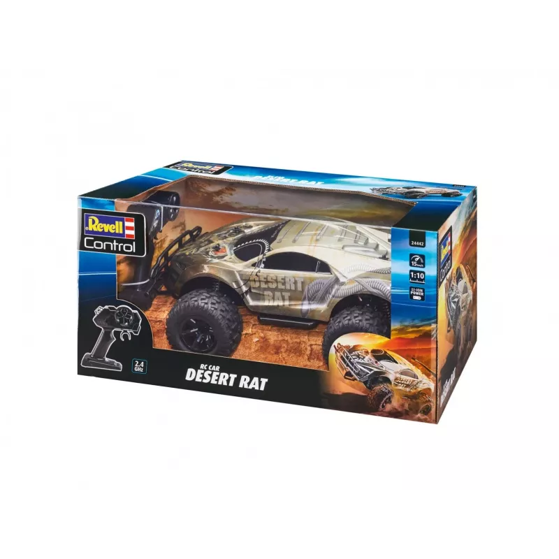 RC-auto REVELL Desert Rat (model 24442) – grijs-zwart op afstand bestuurd terreinvoertuig