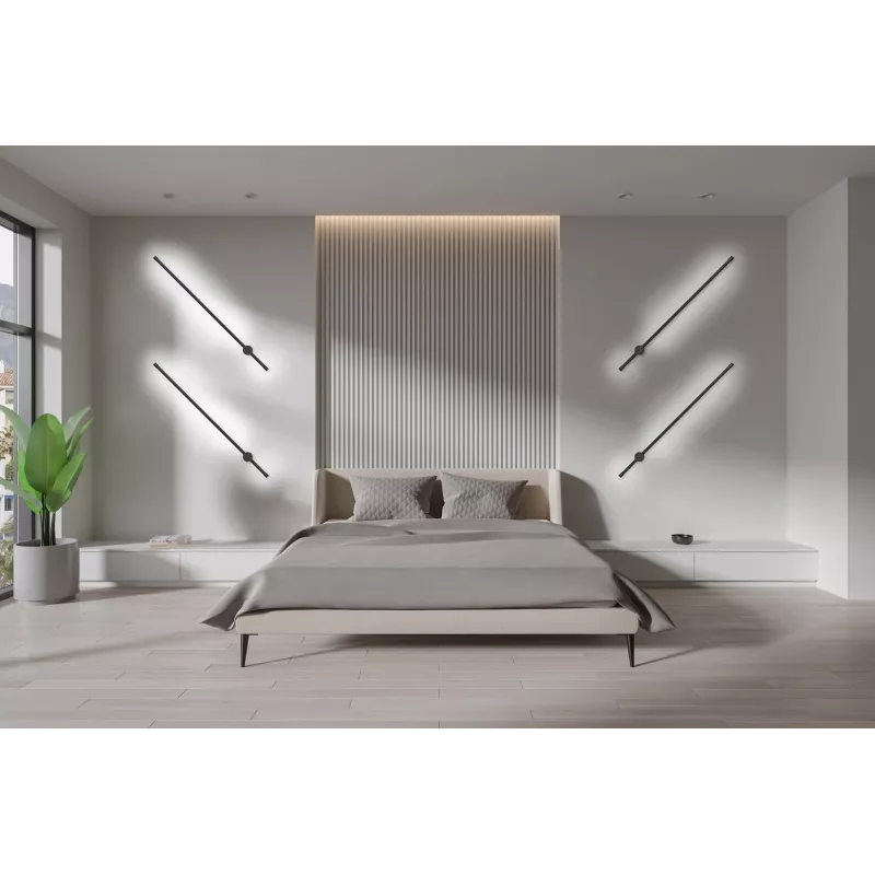 Activejet LED-wandlamp AJE-HILTON zwart NW