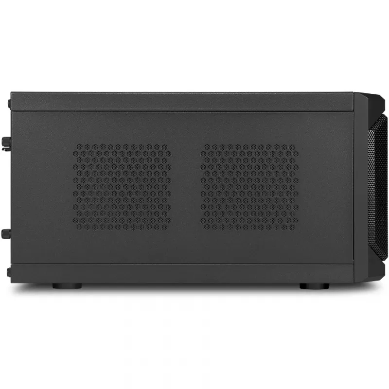 Sharkoon QB One zwart - Midi/Minitower ITX, Mini-ITX 3,5 - PC-/Server voeding koeler - USB, USB 2.0, USB 3.0