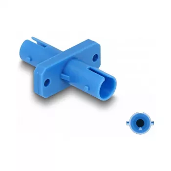 DeLOCK glasvezelkoppeling ST simplex bus naar ST simplex bus blauw