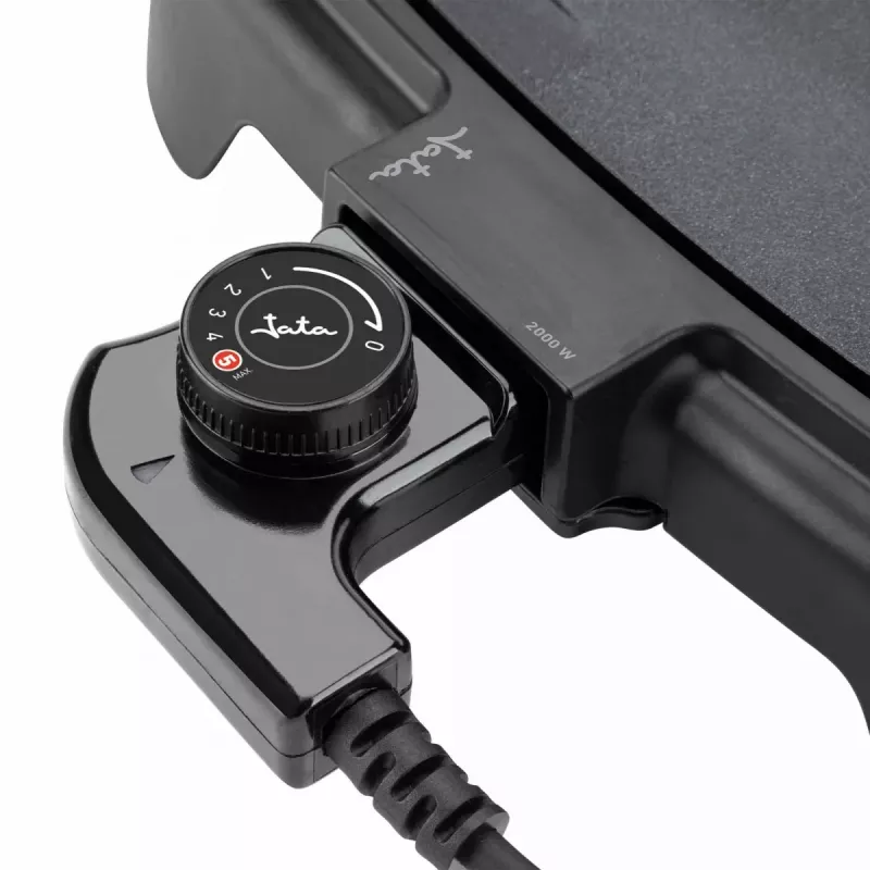 Elektrische grill Jata JEGR1241 met antiaanbaklaag en instelbare temperatuurregeling