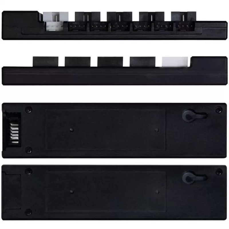 USB- en PWM-hub Lian Li EDGE HUB EG-HUB01B — 4× USB, 6× PWM-ventilatoraansluitingen