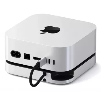 Satechi laptop-dock/poortreplicator ST-GNMMES — bedrade USB 3.2 Gen 2 Type-C hub, USB-A & SD, zilver