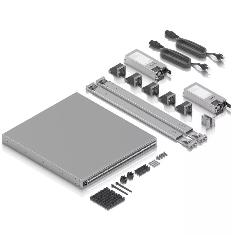Ubiquiti ECS-AGGREGATION Enterprise Campus Aggregation 1.8 Tbps HIGH-DENSITY 100G/25G Layer 3 Etherlighting aggregatieswitch