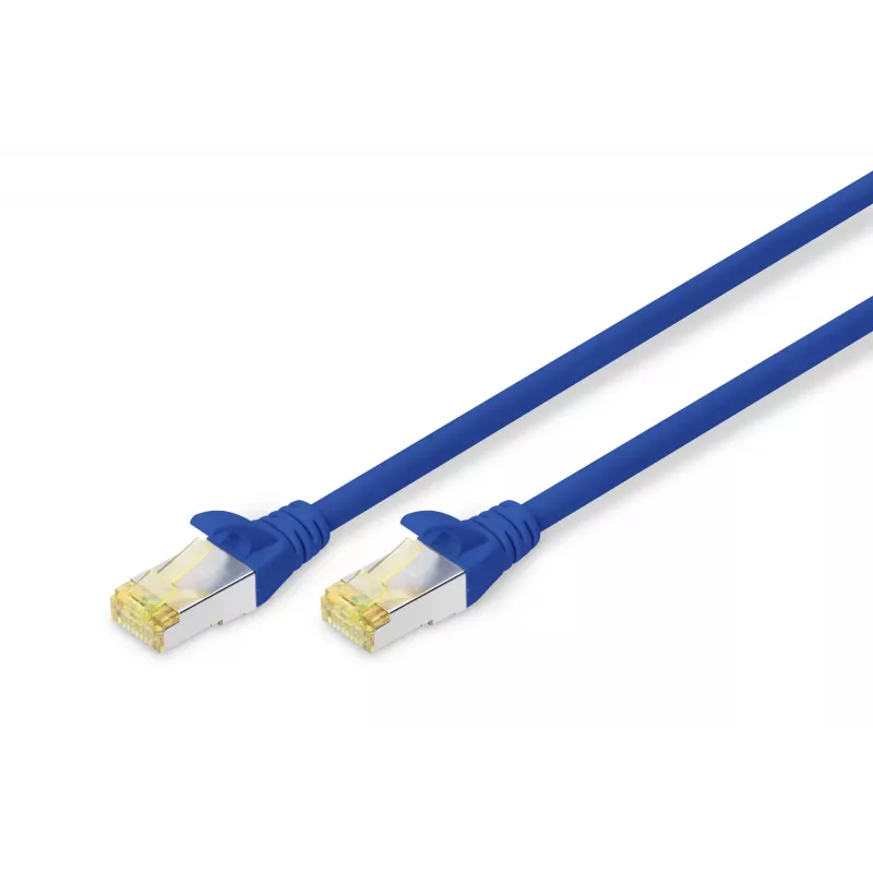 DIGITUS CAT6A S-FTP PATCHKABEL LSZH AWG 26/7 LENGTE 0,25 M BLAUW