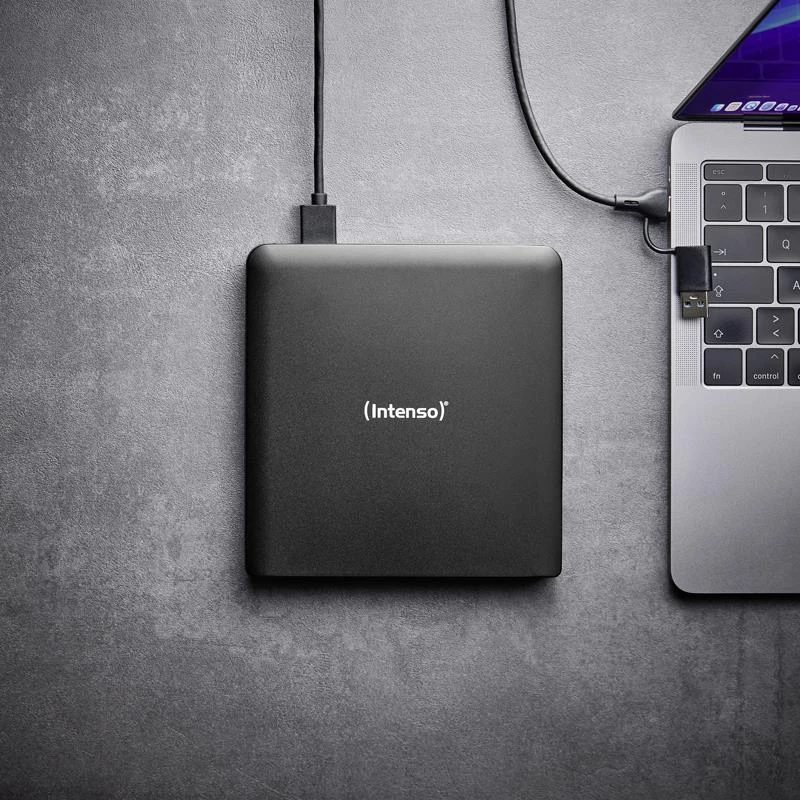 Intenso EOD 500BD Slim externe Blu-ray-brander, USB 3.2 Gen 1, zwart