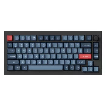 Keychron V1 Max toetsenbord universeel USB RF Wireless Bluetooth zwart grijs 75% mechanisch