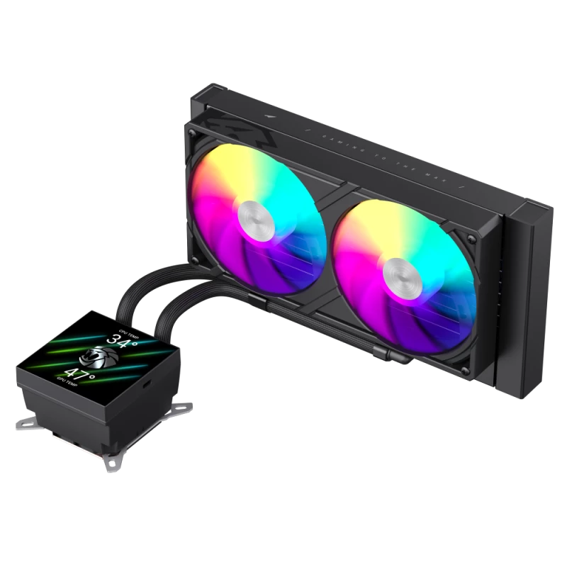 Gamemax CPU-vloeistofkoeler | GLACIER 240 LCD BK | Intel, AMD