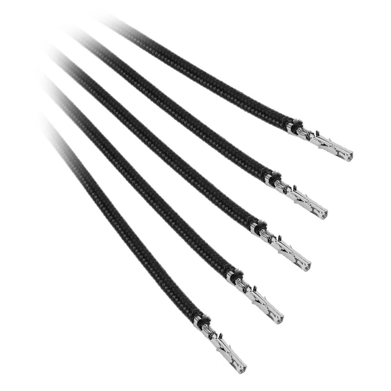 BitFenix Alchemy 2.0 BFX-ALC-20CMLK-RP voedingskabelset, 5 x 0,2 m, zwart
