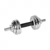 REBEL ACTIVE Chrome verstelbare dumbbells in koffer 15 kg met halterstang