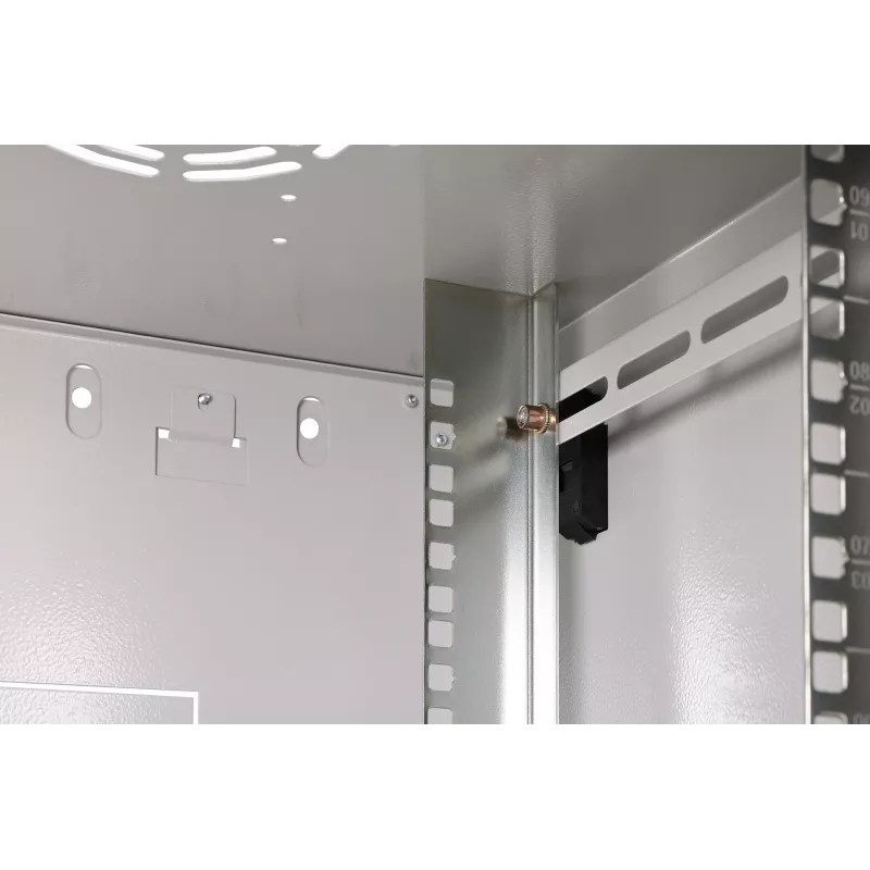 Wandgemonteerde 9U-rackbehuizing DIGITUS Dynamic-N DN-37104, 600 x 450 mm, IP20, slot met sleutel, ongemonteerd