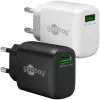USB-A QC snellader (18 W) (zwart)
