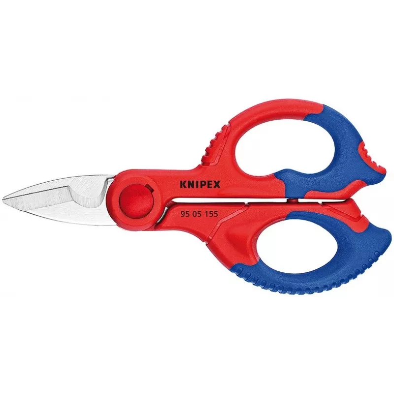 Knipex 95 05 155 SB elektriciensschaar, 155 mm, met riemholster