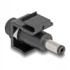 DeLOCK Keystone-module DC 5,5 x 2,5 mm bus naar DC 5,5 x 2,1 mm stekker zwart