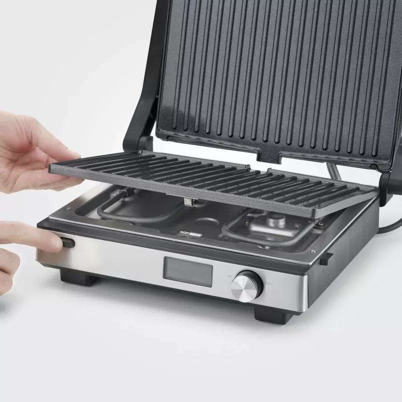 Contactgrill Severin KG 2380 zwart zilver 2000W roestvrij staal