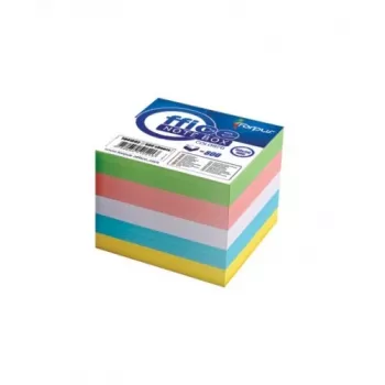 Notitieblokjes Forpus, 8,5x8,5 cm, assorti, niet gelijmd (800) 0716-008