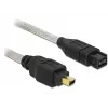 FireWire A/B-kabel DeLOCK 82588 1,0 m grijs
