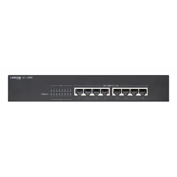 Lancom GS-1208P, unmanaged, Gigabit Ethernet (10/100/1000), Power over Ethernet (PoE), rackmontage, 1U