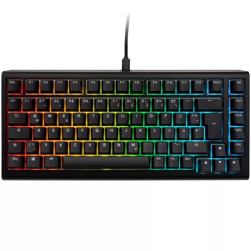 Ducky Tinker 75 toetsenbord gaming USB Duits zwart