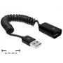USB-kabel DeLOCK 83163 0,6 m USB 2.0 A naar A zwart