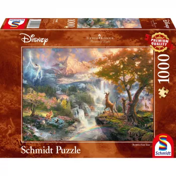 Schmidt Spiele Disney Bambi puzzel 1000 stukjes, breedte 693 mm, vanaf 12 jaar