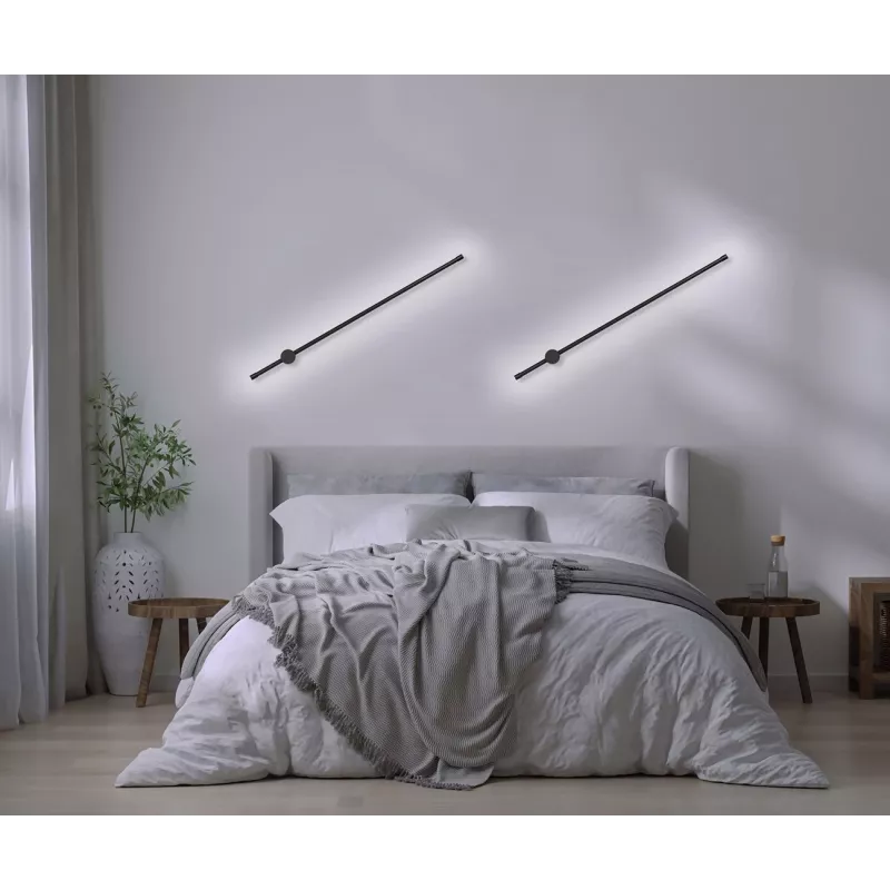 Activejet LED-wandlamp AJE-HILTON zwart NW