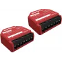 Slimme schakelaar Shelly SHELLY_1PM_GEN3_2ER — draadloos 110–240V, 1,2W verbruik, max. 240V, kunststof behuizing, 42×16×37 mm, 2 stuks